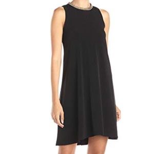 Calvin Klein Hi-low jersey w/ thick gold chain